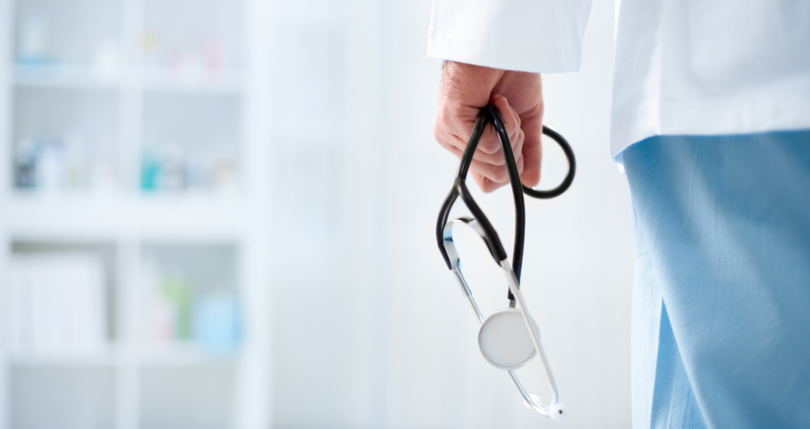 Doctor holding stethescope
