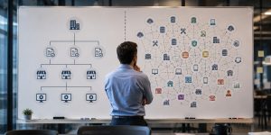 Multi-location IT management showing the gap between corporate standards and real-world technology complexity