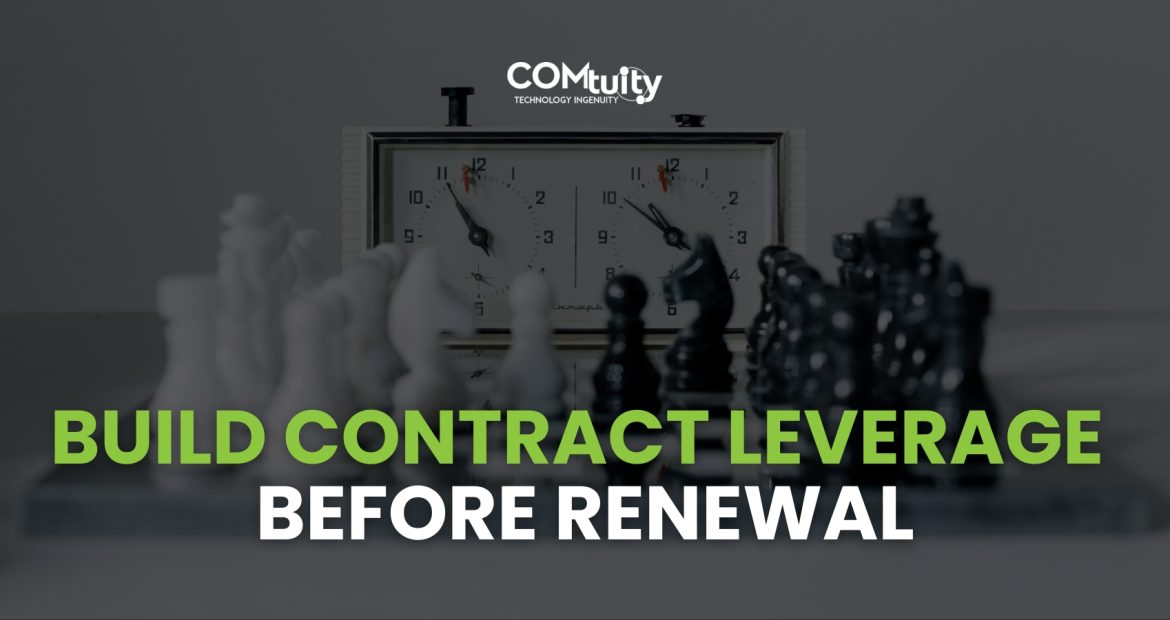 Chessboard and chess clock illustrating strategic technology contract negotiation before the renewal deadline.